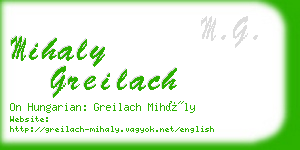 mihaly greilach business card